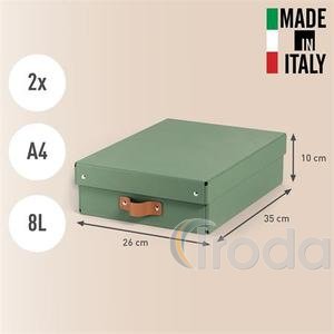 Leitz Puro karton t&aacute;rol&oacute;doboz M m&eacute;ret alacsony 2db f&ouml;ldz&ouml;ld