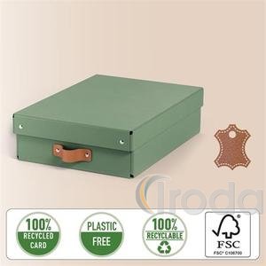 Leitz Puro karton t&aacute;rol&oacute;doboz M m&eacute;ret alacsony 2db f&ouml;ldz&ouml;ld