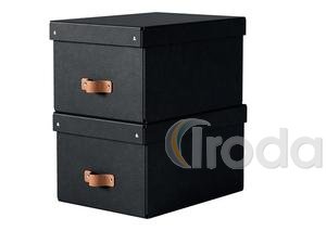 Leitz Puro karton t&aacute;rol&oacute;doboz M m&eacute;ret 2db fekete