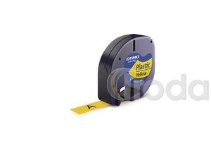 Műanyag szalag Dymo Letratag s&aacute;rga