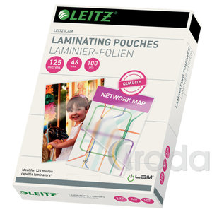 Meleglamináló fólia Leitz A6/125mic. 100db/doboz 33806