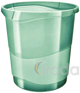Esselte Colour'Breeze papírkosár, 14l áttetsző zöld