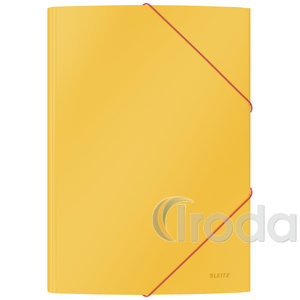 Leitz Cosy Soft touch karton gumis mappa, A4, meleg sárga