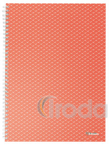 Esselte Colour'Breeze spirálfüzet, A4, kockás, korall