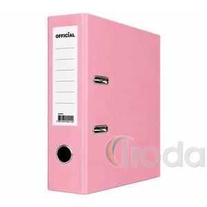 Official Emelőkaros iratrendező A/4 5cm pink, &eacute;lv&eacute;dő n&eacute;lk&uuml;l