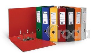 Emelőkaros iratrendező A/4 7cm piros, k&iacute;v&uuml;l-bel&uuml;l PP, &eacute;lv&eacute;dővel