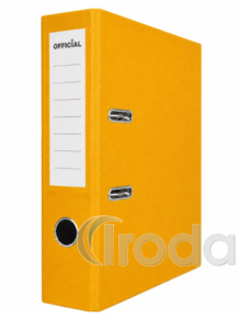 Official Emelőkaros iratrendező A/4 7cm s&aacute;rga,  &eacute;lv&eacute;dő n&eacute;lk&uuml;l
