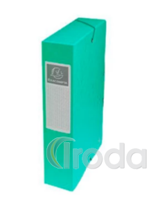 F&uuml;zetbox karton Exacompta A/4 60 mm gerinccel presp&aacute;n z&ouml;ld
