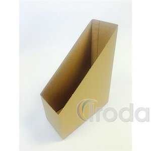 Iratpapucs karton, összehajtható, natúr, 10 cm gerinc