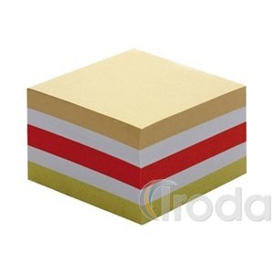 Tömbkocka 85x85x50mm ragasztott, színes