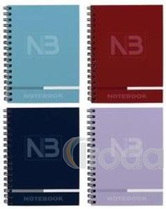 Spirálfüzet T-Creativ Notebook 3 A/5,120 lapos(2x40 vonal+1x40 négyzet) karton borító, bársony fólia+ UV lakk