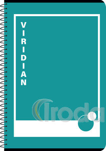 Spirálfüzet A4 kockás, 70 lapos, türkiz, Viridian