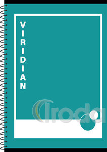 Spirálfüzet A5 kockás, 70 lapos, türkiz, Viridian