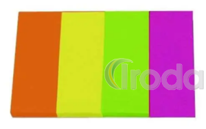 Jel&ouml;lőc&iacute;mke OFFICIAL oldaljel&ouml;lő brilliant, 4 neon sz&iacute;n, sz&iacute;nenk&eacute;nt 20x50 mm-es lapok, 4x40 lap