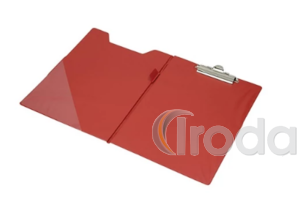 Felírótábla PVC A4 fedeles csíptetős bordó