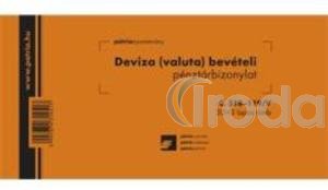 Pátria Bevételi pénztárbizonylat Deviza(valuta) C318-119V