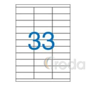 Etikett 70x25,4mm 33 címke/lap 100 ív/doboz
