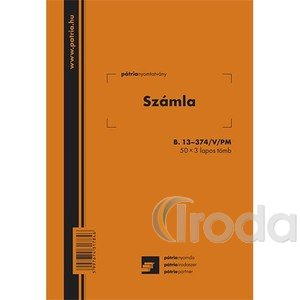 Számlatömb 25x4 A5 Pátria