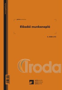 Előadói munkanapló 20l C.5230-315 Pátria
