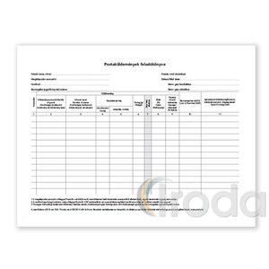 P&aacute;tria Postak&uuml;ldem&eacute;nyek felad&oacute; k&ouml;nyve 150 lapos C.7976-12/UJ