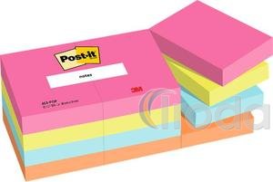 Öntapadós jegyzettömb 38x51 vidám 'Poptimistic' színek 100lap 3M Post-it 12db/csomag