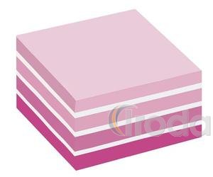 Öntapadós jegyzettömb 76x76 akvarell pink 450lap 3M Post-it