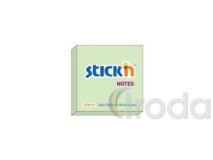 &Ouml;ntapad&oacute;s jegyzett&ouml;mb 76x76, pasztell z&ouml;ld, 100lap Stick'n