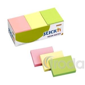 &Ouml;ntapad&oacute;s jegyzett&ouml;mb 38x51, neon mix, 12x100lap Stick'n