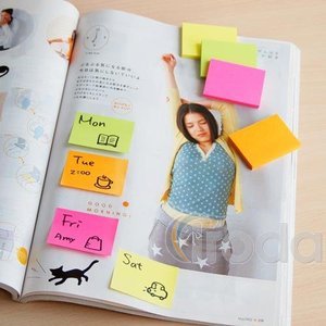 &Ouml;ntapad&oacute;s jegyzett&ouml;mb 38x51, neon mix, 4x50lap Stick'n