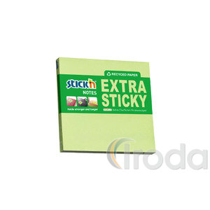 Önt.jegyzet Stick'N 76x76 zöld RECY