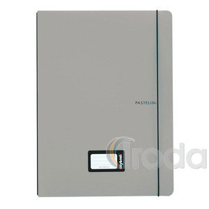 P+P PASTELINI grey Jegyzetfüzet A4 PP Oxybook 40 lap  8-975