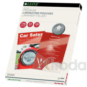 Lamináló fólia Leitz UDT A3/175 mic. 100db/csomag 74900000