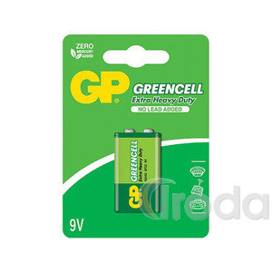 Elem 9V GP Greencell, féltartós, fóliás