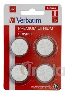 Verbatim Gombelem CR2450N 3V lithium, 4db/bl