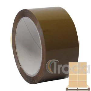 Ragaszt&oacute;szalag OFFICIAL PREMIUM 48mmx66m SOLVENT 45mic 6db/torony barna