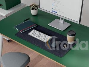 Leitz nagy m&eacute;retű filc asztali k&ouml;ny&ouml;klő, sz&uuml;rke, 70x36cm