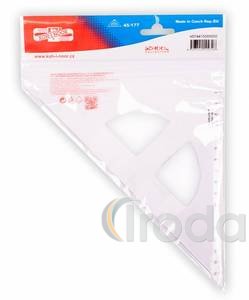 Vonalzó műanyag -744150- 45fok ÁTLÁTSZÓ ICO GAMA