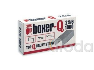 Boxer-Q 24/6 tűzőkapocs, fehér dobozos