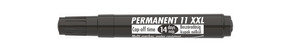 ICO permanent marker 11 XXL fekete, kerek csúcs