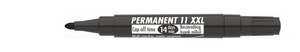 ICO permanent marker 11 XXL fekete, kerek csúcs