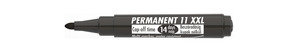 ICO permanent marker 11 XXL fekete, kerek csúcs