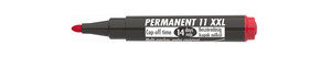 ICO permanent marker 11 XXL piros, kerek csúcs