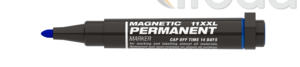 Ico permanent marker 11 XXL kerek hegy, kék írás, mágnessel