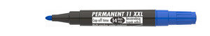 ICO permanent marker 11 XXL kék, kerek csúcs