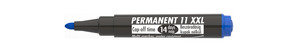 ICO permanent marker 11 XXL kék, kerek csúcs