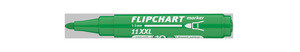 ICO flipchart marker 11 XXL zöld, kerek csúcsos