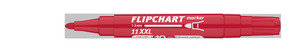 ICO flipchart marker 11 XXL piros, kerek csúcsos