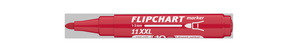 ICO flipchart marker 11 XXL piros, kerek csúcsos