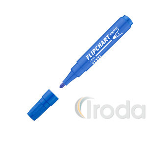 ICO flipchart marker 11 XXL kék, kerek csúcsos