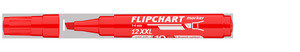 ICO 12XXL Flipchartmarker piros, vágott csúcsos